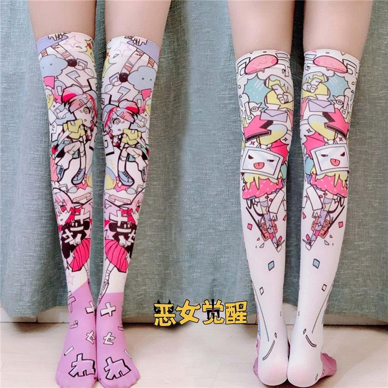 Kawaii Cartoon Stockings - Grlfriend Club