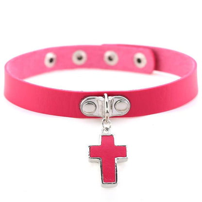 Gothic Cross Chokers - Grlfriend Club