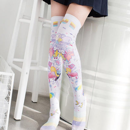 Kawaii Cartoon Stockings - Grlfriend Club