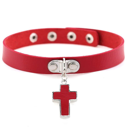 Gothic Cross Chokers - Grlfriend Club