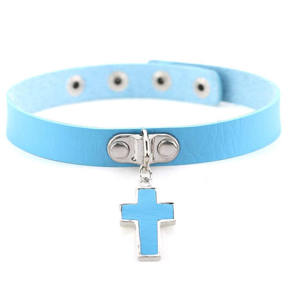 Gothic Cross Chokers - Grlfriend Club