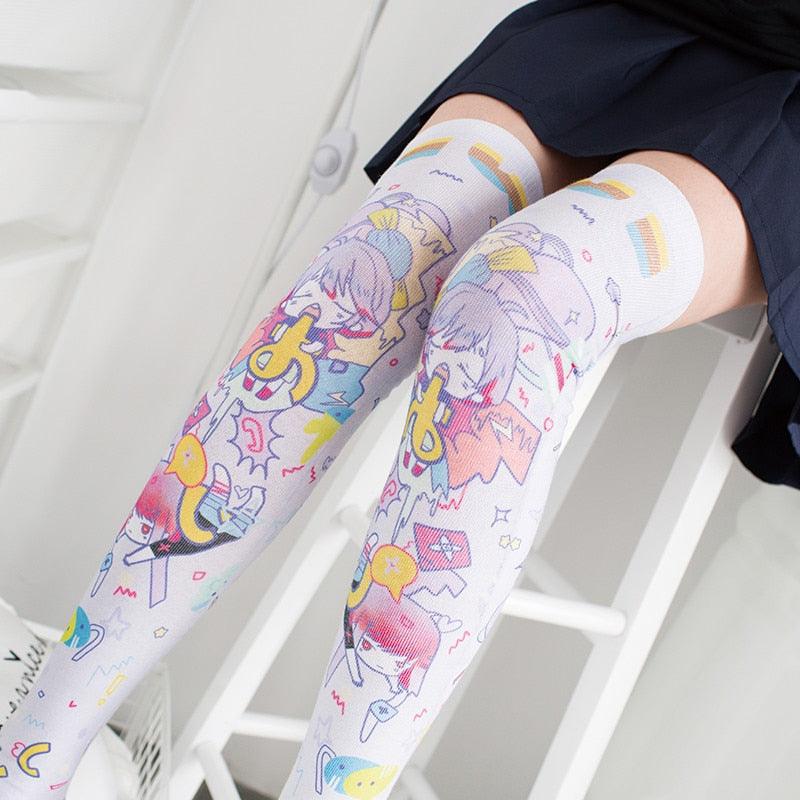 Kawaii Cartoon Stockings - Grlfriend Club