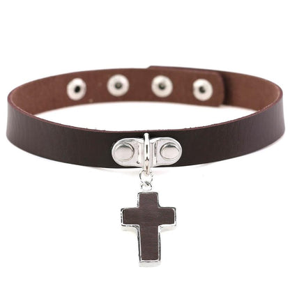 Gothic Cross Chokers - Grlfriend Club