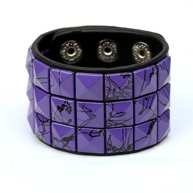 Metal Leather Bracelet - Grlfriend Club