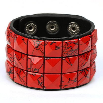 Metal Leather Bracelet - Grlfriend Club