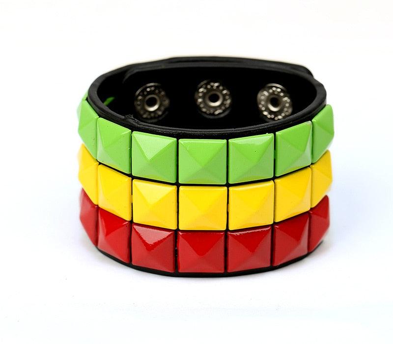 Metal Leather Bracelet - Grlfriend Club