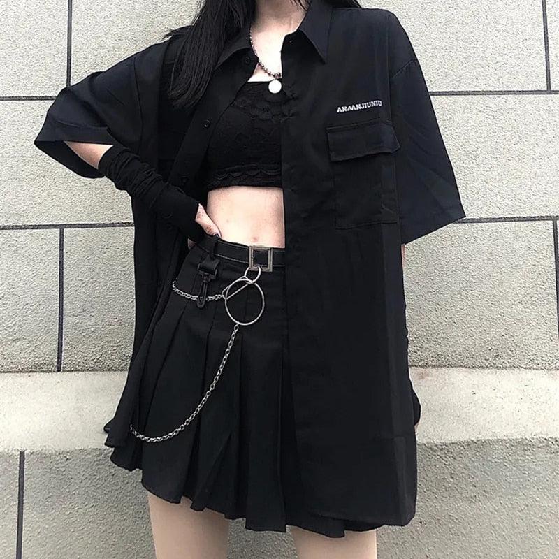 Punk Skirt and Shirt Set - Grlfriend Club