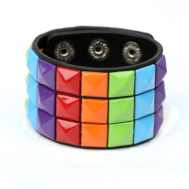 Metal Leather Bracelet - Grlfriend Club