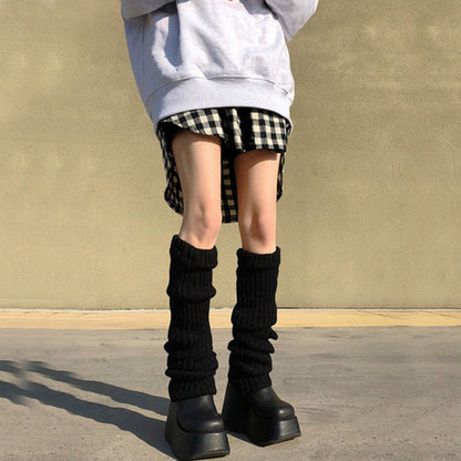 Knee-High Knitted Leg Warmers - Grlfriend Club