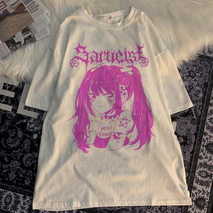 Oversized Anime T-Shirt - Grlfriend Club