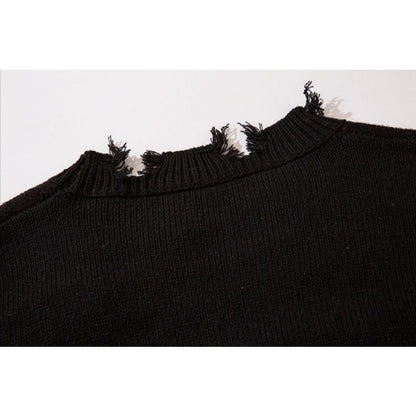 Grunge Destroyed Sweater - Grlfriend Club