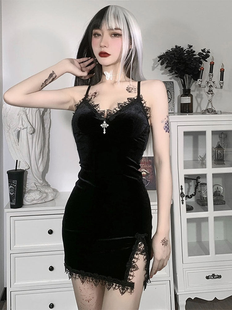 Gothic Mini Dress - Grlfriend Club