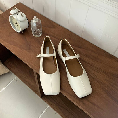 Summer Leather Flats - Grlfriend Club