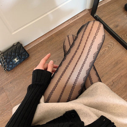 Sexy Patterned Stockings - Grlfriend Club