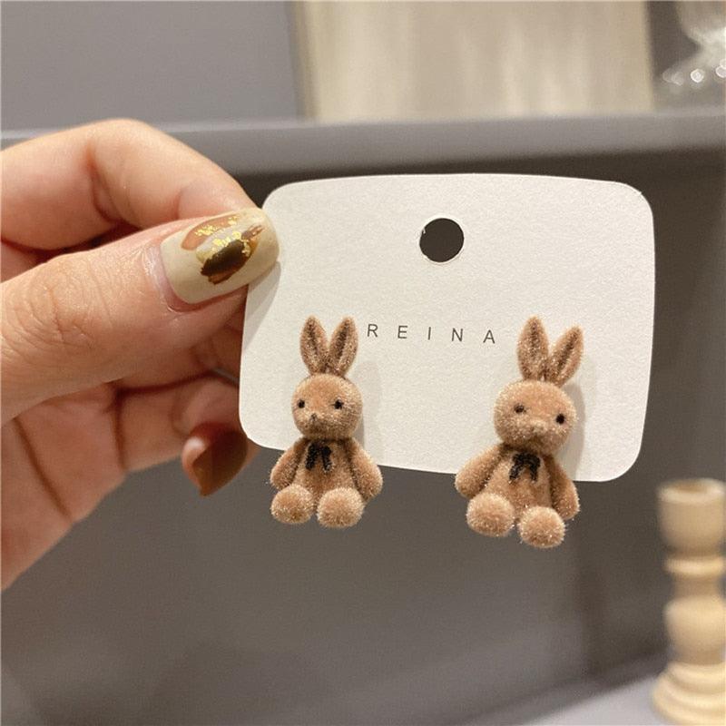 Plush Stud Earrings - Grlfriend Club