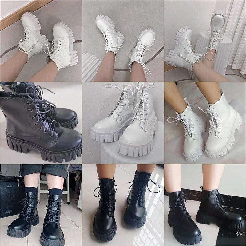 Platform Combat Boots - Grlfriend Club