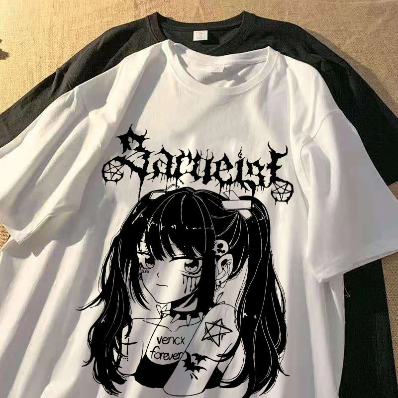 Oversized Anime T-Shirt - Grlfriend Club