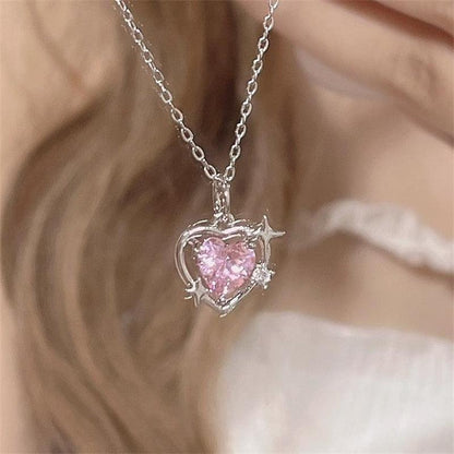 Pink Sparkle Necklace - Grlfriend Club