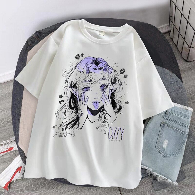 Goth Kawaii Short Sleeve Top - Grlfriend Club