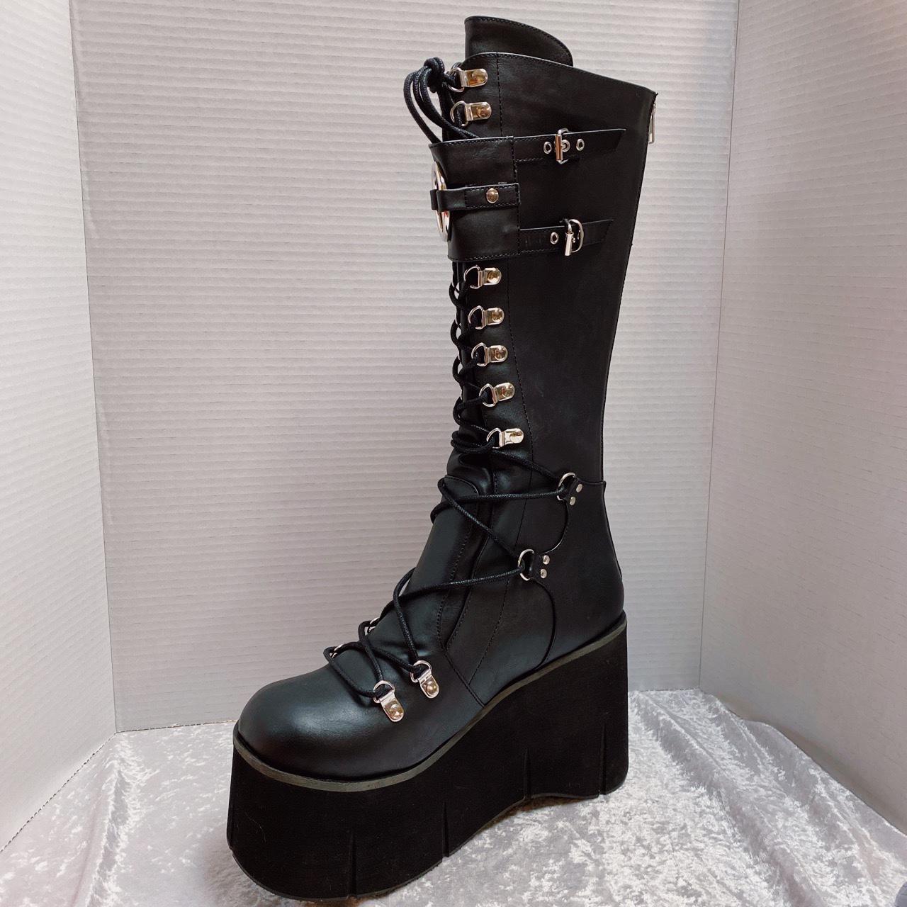 Punk Wedge Platform Boots - Grlfriend Club