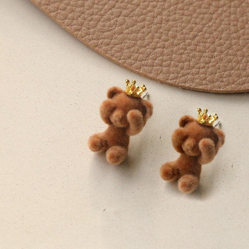 Plush Stud Earrings - Grlfriend Club