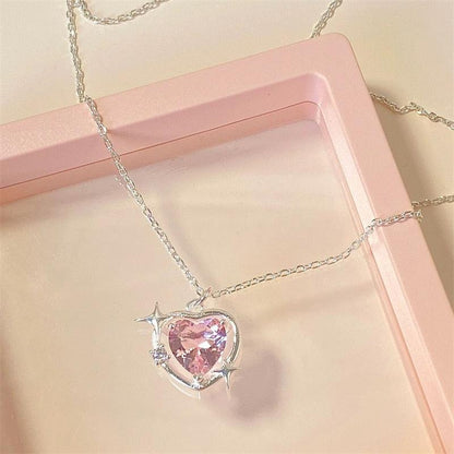 Pink Sparkle Necklace - Grlfriend Club