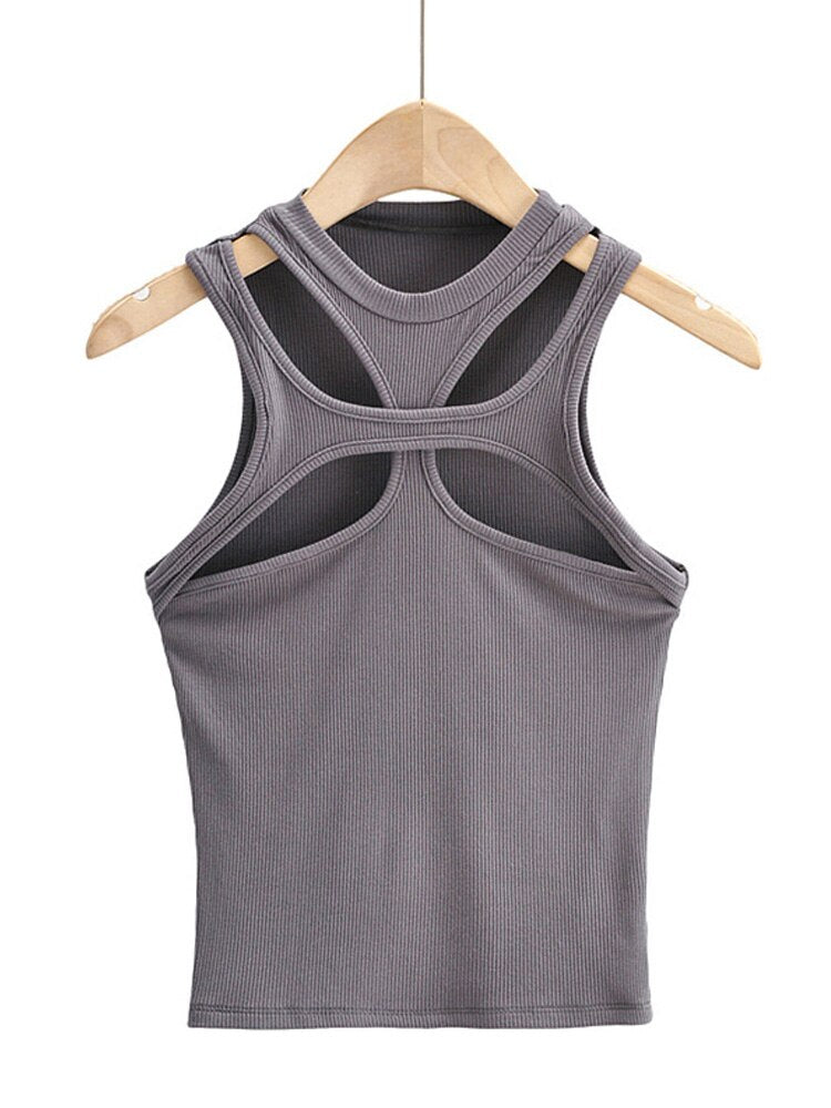 Cut-Out Knitted Tank - Grlfriend Club