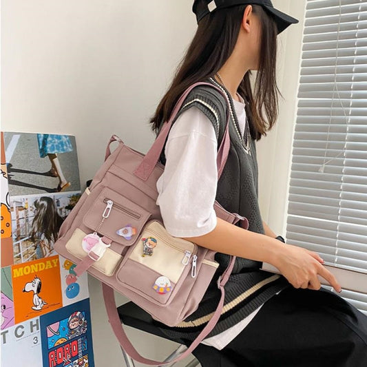 Canvas Messenger Bag - Grlfriend Club