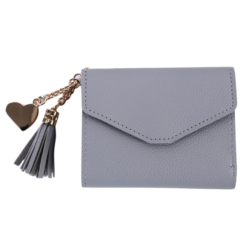 Leather Tasseled Wallet - Grlfriend Club