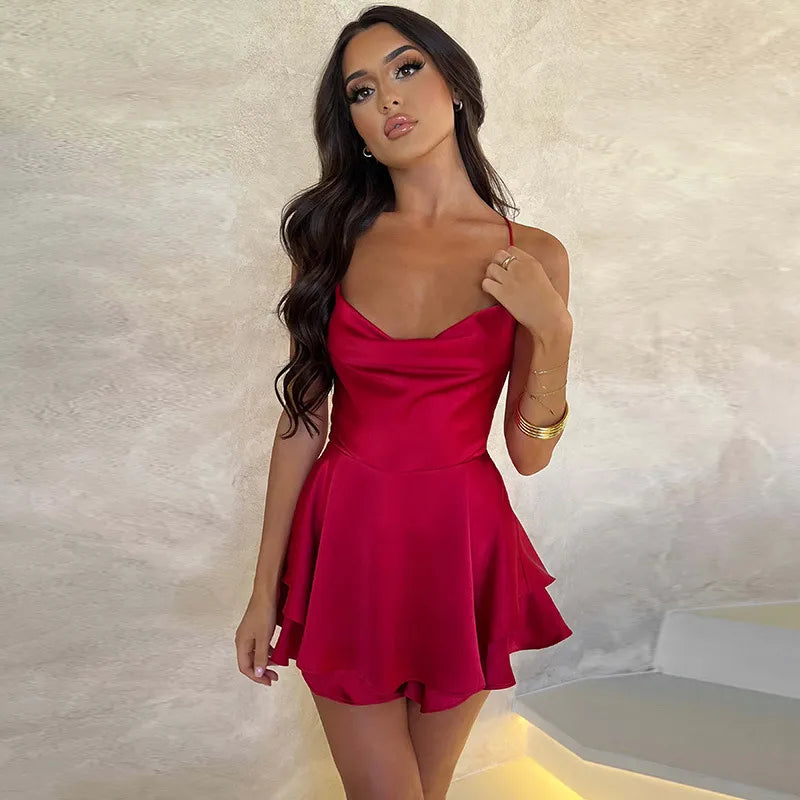 Satin Mini Dress