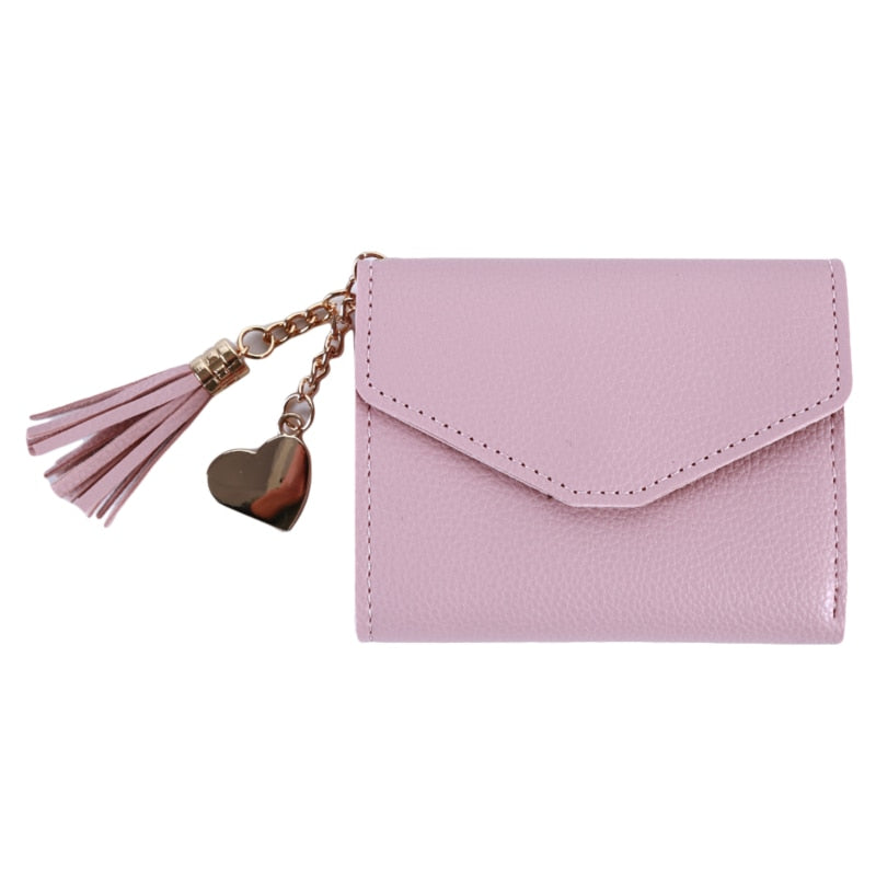 Leather Tasseled Wallet - Grlfriend Club