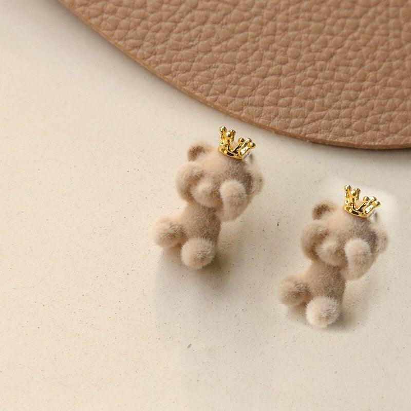 Plush Stud Earrings - Grlfriend Club