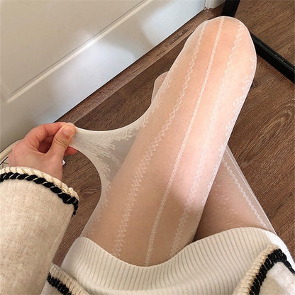 Sexy Patterned Stockings - Grlfriend Club