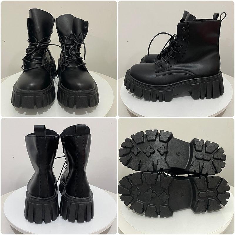 Platform Combat Boots - Grlfriend Club