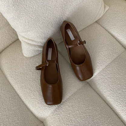 Summer Leather Flats - Grlfriend Club