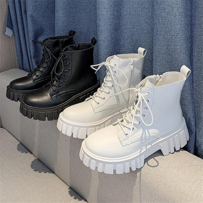 Platform Combat Boots - Grlfriend Club