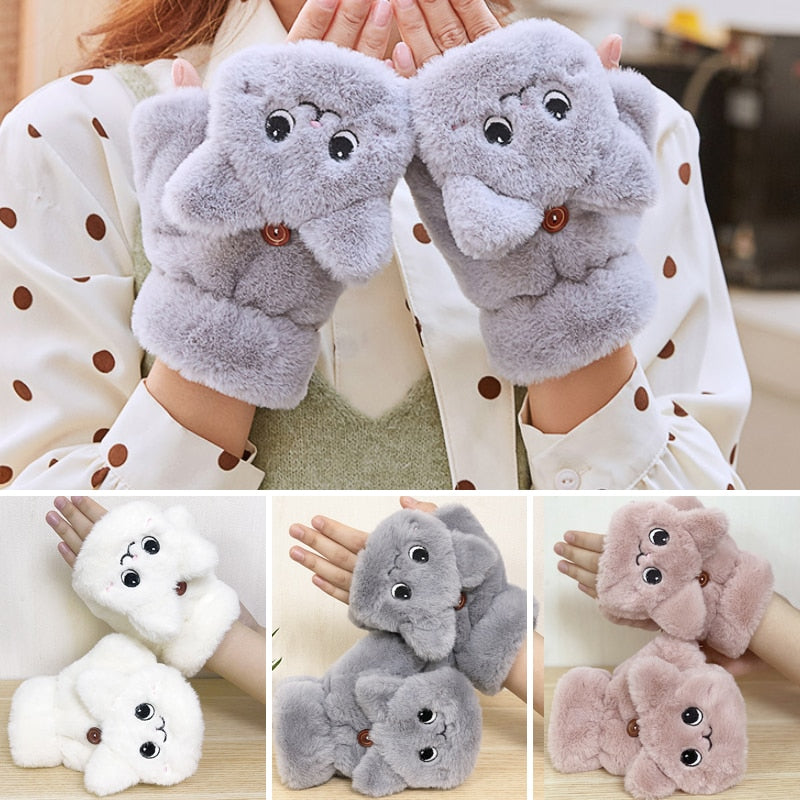 Kawaii Fingerless Gloves - Grlfriend Club