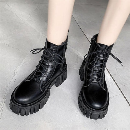 Platform Combat Boots - Grlfriend Club