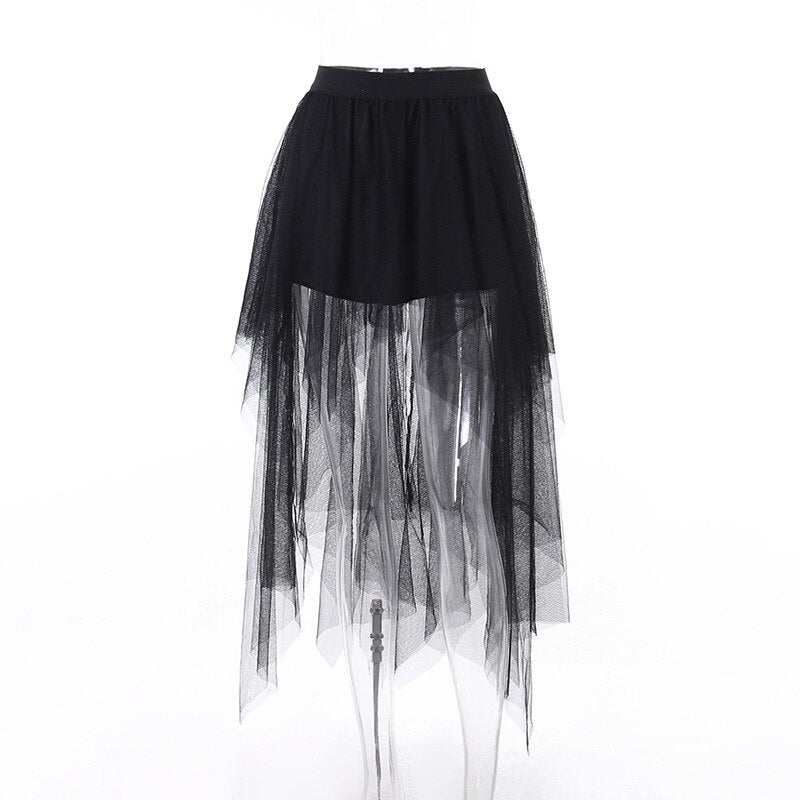 Sheer Tulle Skirt - Grlfriend Club