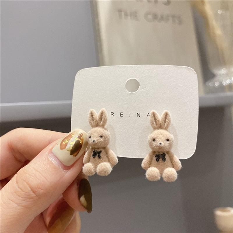 Plush Stud Earrings - Grlfriend Club