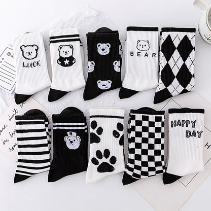 Retro Cute Bear Socks - Grlfriend Club