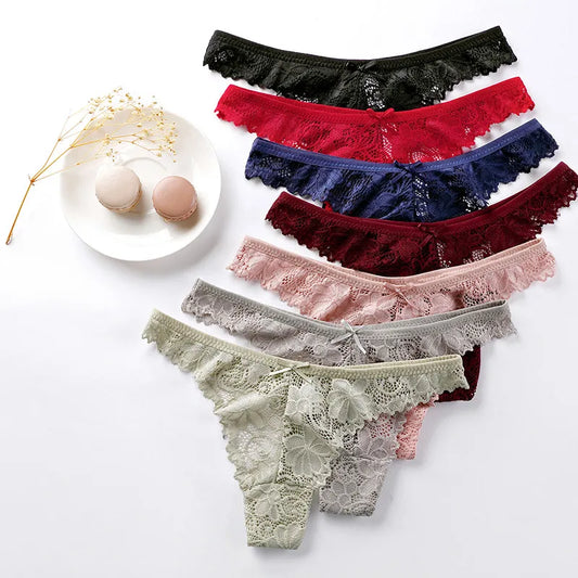 3 Pcs/Lot Hot Sale Panties Women Sexy G String Thong Low-Waist Underwear Soft Breathable T-Back Transparent Knickers
