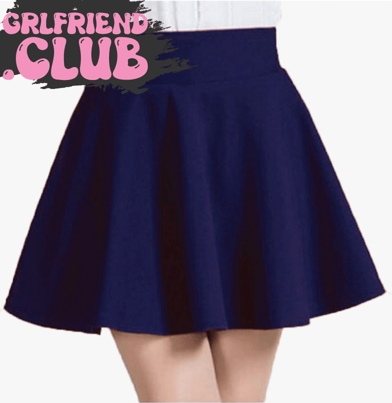 Elastic Striped Mini Skirt - Grlfriend Club