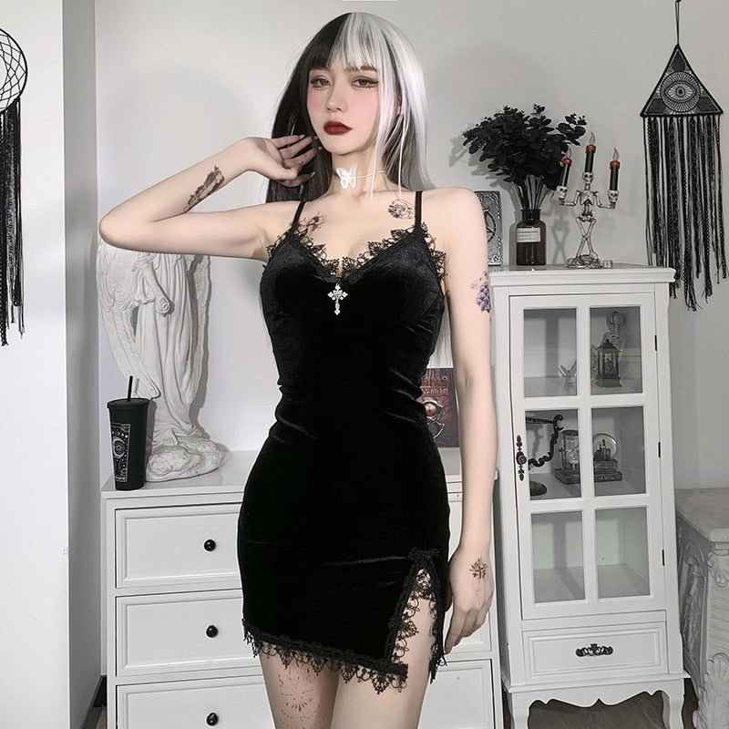 Gothic Mini Dress - Grlfriend Club