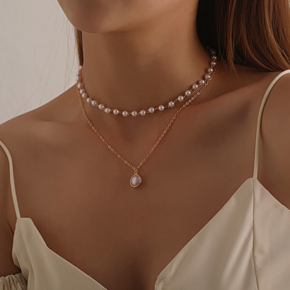 Pearl Necklace Set - Grlfriend Club