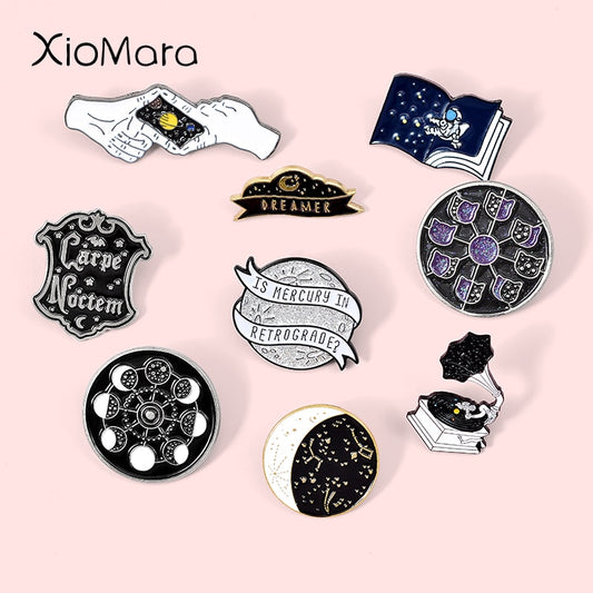 Dark Academia Enamel Pins - Grlfriend Club