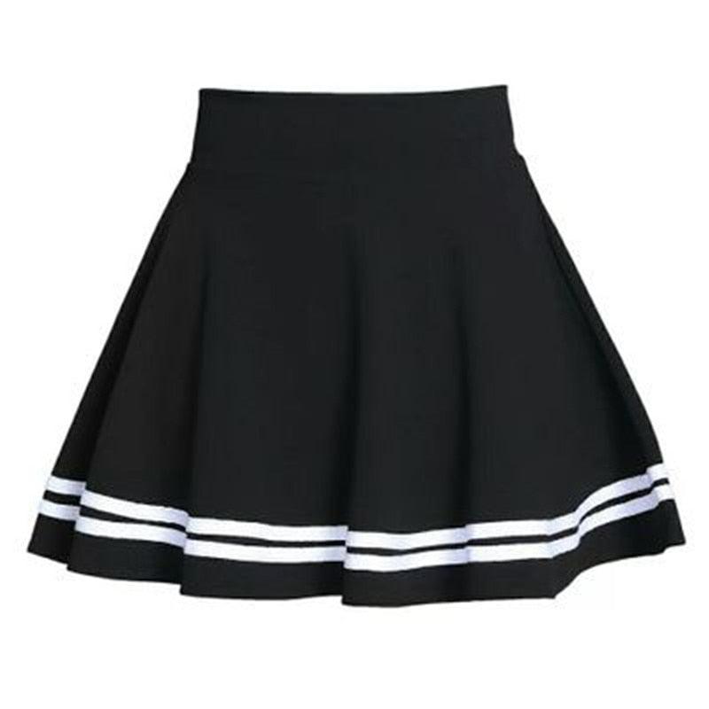 Elastic Striped Mini Skirt - Grlfriend Club