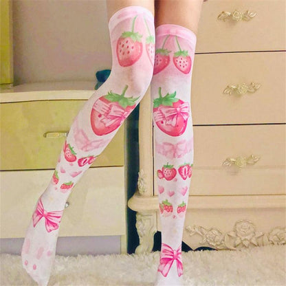 Pink Kawaii Knee Highs - Grlfriend Club