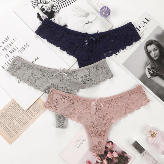 Low-Rise Lace Panties - Grlfriend Club