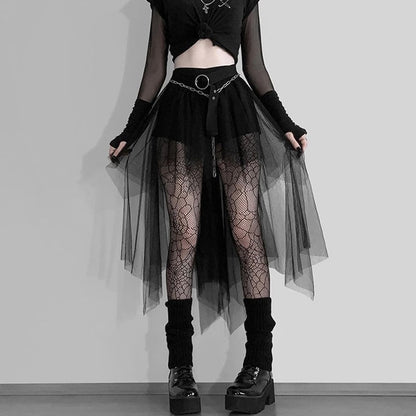 Sheer Tulle Skirt - Grlfriend Club